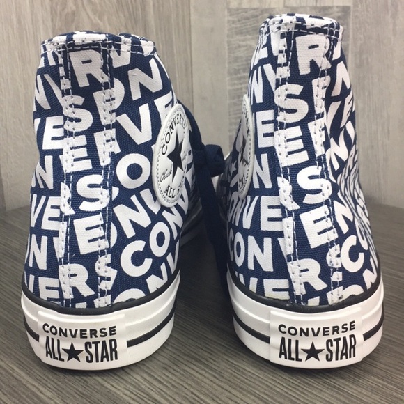 •Converse CTAS Hi Navy/White - Picture 5 of 9